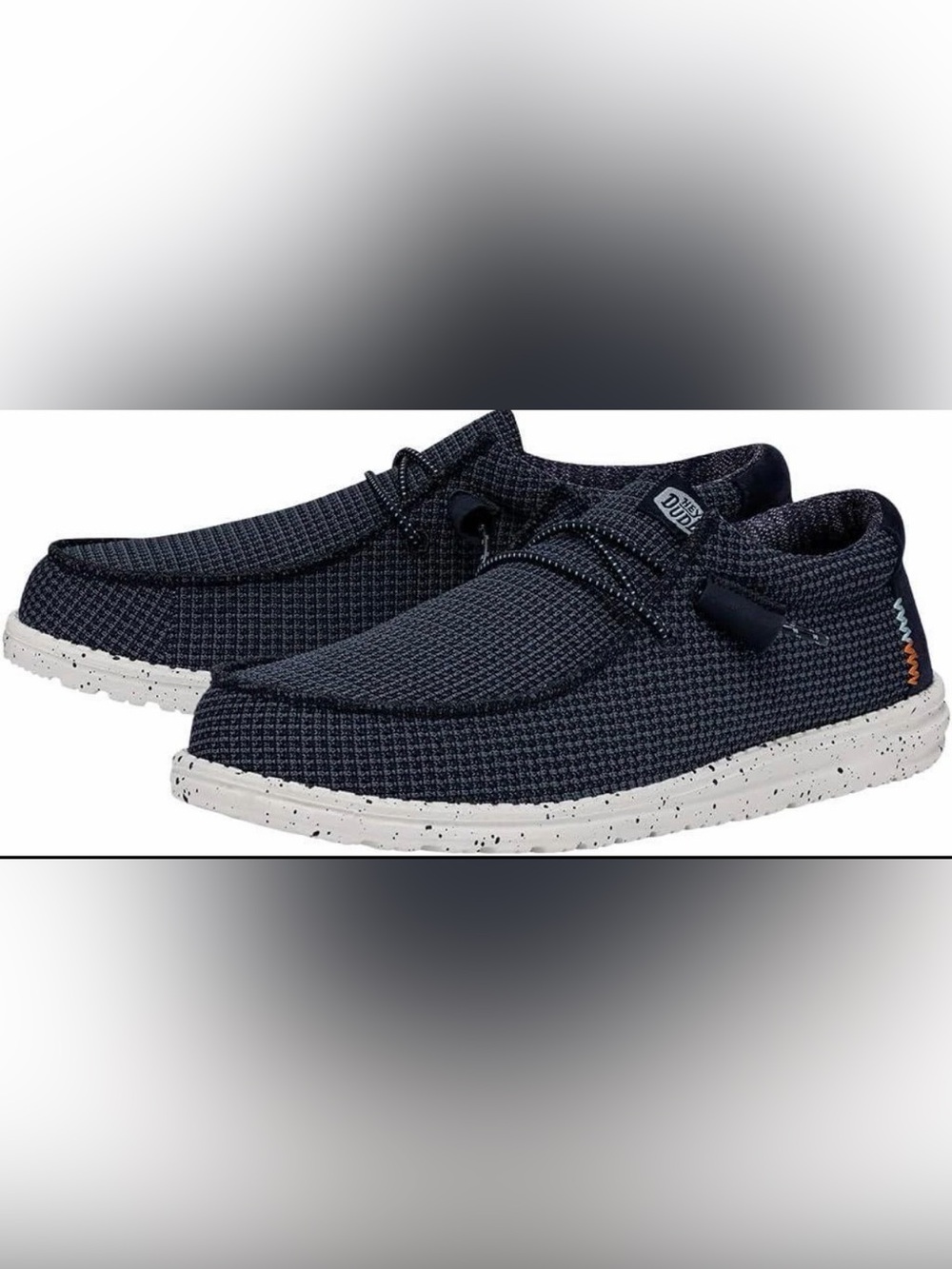 Hey Dude- Wally Sport Mesh- Navy, Orange and White